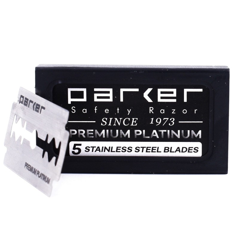 Parker T-Shaped Razor Replacement Blades (Double-edged Replacement Blades, 5 Pieces