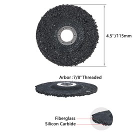 HONGUIS 4.5" x7/8" Silicon Carbide Grinding Disc,3 Pack Cup Grinding Wheels for Granite Marble Concrete Masonry,8 Grit