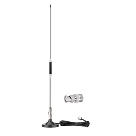 Bingfu CB Antenna 27MHz Heavy Duty Magnetic CB Radio Antenna PL259 & BNC Male Compatible with Cobra Midland Uniden Maxon President Mobile CB Radio Handheld CB Radio Car Truck CB Antenna Kit