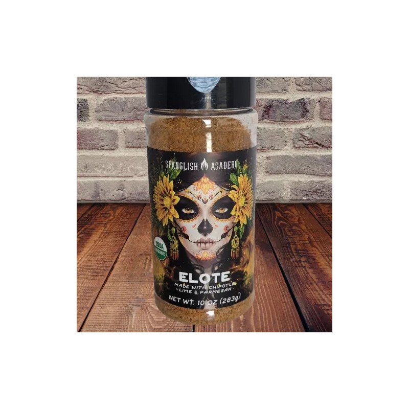 Spanglish Asadero ELOTE Seasoning 10 oz Chipotle Lime Parmesan Street