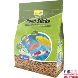 Unbranded Pond Fish Food Sticks Goldfish Koi Healthy Nutrition Clear Water 1.72lb New