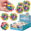 12 PCS Rainbow Bouncy Fidget Orbit Balls - Stress Relief