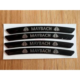 1-800 Radiator 4P FOR Mercedes Maybach Edition Sport Wheels Badge 3D Sticker Emblem Decoration