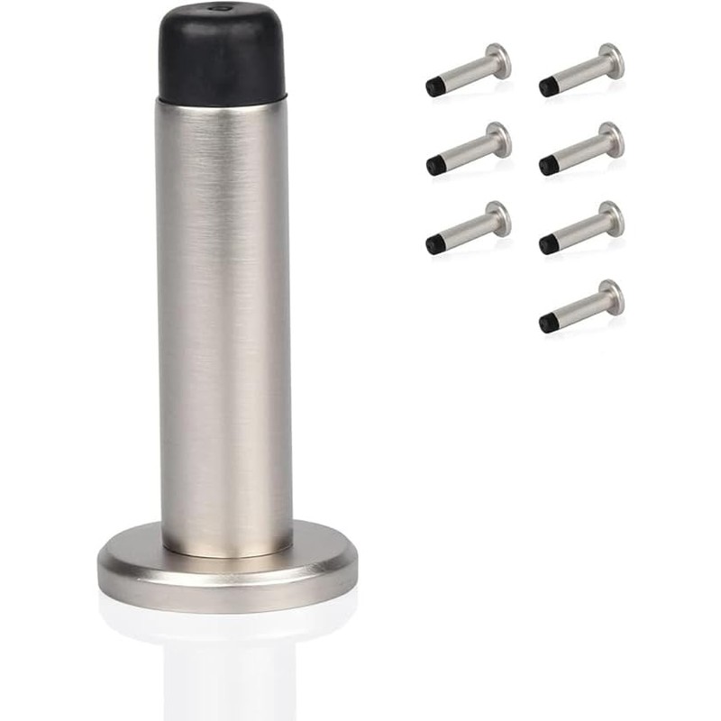HOMOTEK 8 Pack Heavy Duty Solid Rigid Door Stops Bumper