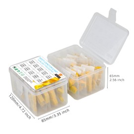 KOKISO 10 Values 77 unidades de condensadores de seguridad de polipropileno DIP 275VAC X2 MKP Surtido de kit surtido (0.001uF, 0.01uF, 0.022uF, 0.047uF, 0.1uF, 0.22uF, 0.33uF, 0.47uF, 0.0.0.0.47uF
