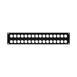 Elite Core RP2U-32D Rack Panel with 32 D-Series Punch Outs, 2U