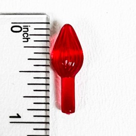 National Artcraft® Small Twist-Style Ceramic Christmas Tree Lights for Your New or Vintage Ceramic Christmas or Anytime Tree - RED