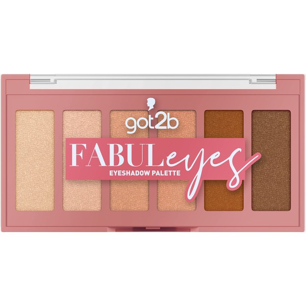 got2b Fabuleyes No Basic B's Eyeshadow Palette with Highly Pigmented Nude Tones, Eyeshadow Palette with Six Colours and Vegan Formula, 9 g