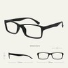 Die Lesebrille Unternehmen Schwarz Leser Designer Stil Herren Frauen UVR092BK
