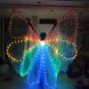 W WINTMING Women Christmas Costume LED Belly Dance Isis Wings