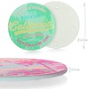 com-four® 8 x Glass Coasters for Drinks - Round Drinks