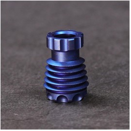 DEKEENSTAR Titanium Paracord Beads Lanyard Bead for Knife Zipper Pull Jewelry Paracord, 550 Paracord EDC Lanyard Beads for Pendant Flashlight Knuckles Bracelet Necklace Parachute Cord Beads