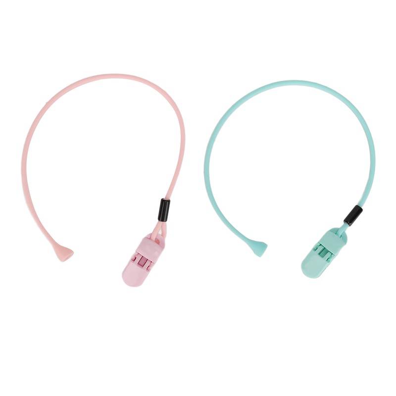 Hearing Aid Clips Pink Green Combination Set Portable Compact Flexible