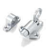 INIRET 2 Packs Self-Closing Latches，Silver Gray Spring Door Lock，Resilient Bolt