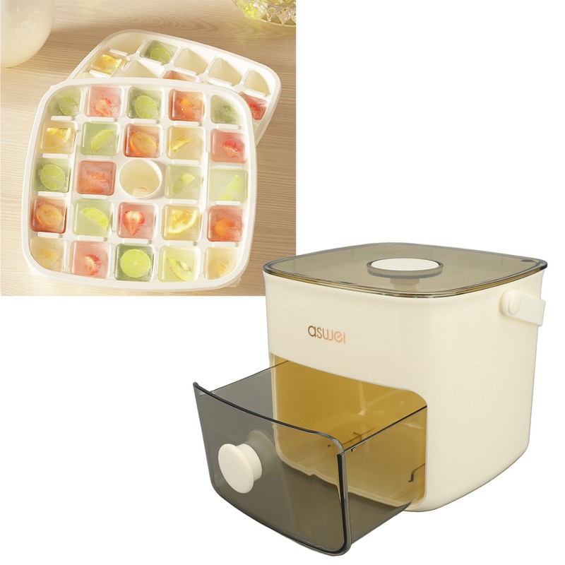 Press Ice Cube Mould Large Capacity One Button Release Ice