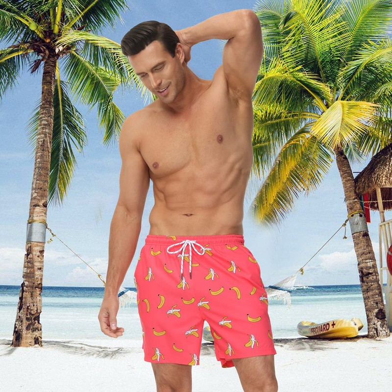 YuKaiChen Men's Swim Trunks Quick Dry Beach Swim Shorts Mesh