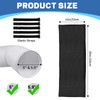 3 Layers HVAC Copper Pipe Insulation Cover,72x10.2 Inch 600D Oxford