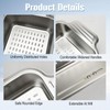 Collapsible Colander Strainer Basket, IEMIEBSHA Stainless Steel Extendable Kitchen Sink