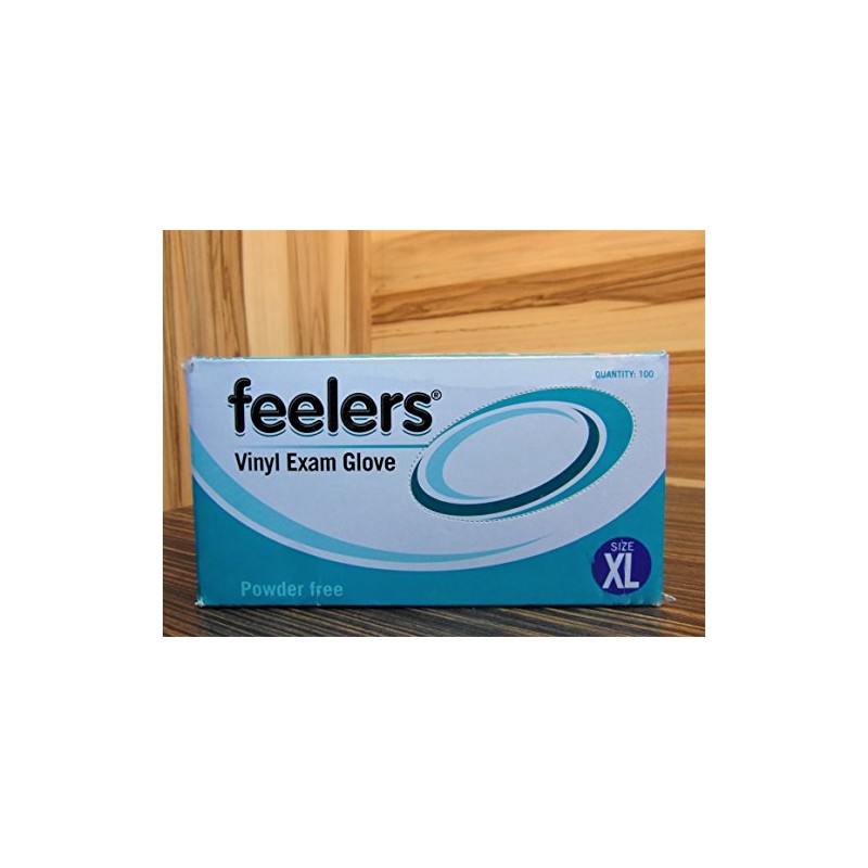 Powder-Free Disposable Vinyl Gloves - XL Clear - 100 Pack