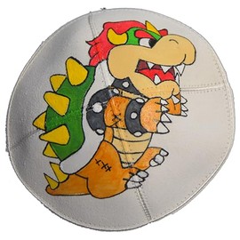 Hand-painted Kippah (Yarmulke) with the Mario's Archrival