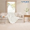 YnM Cooling Chunky Throw Blanket, Medium-Weight, Hand Knitted, Skin Friendly,
