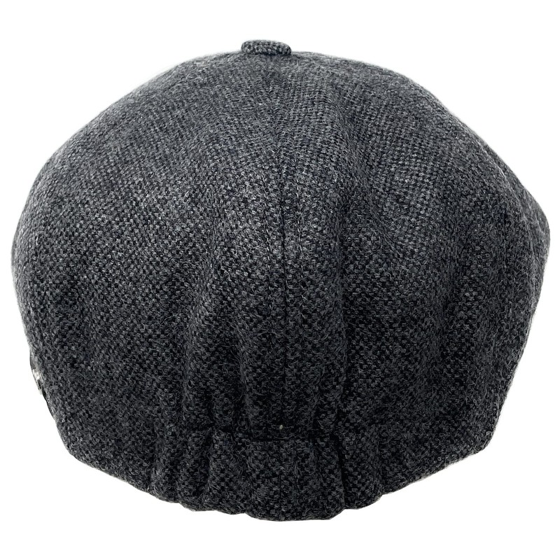 WEROR WEROR-321.1 Men's Flat Cap with Peak Cotton Lining, charcoal