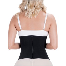 Sonryse 023ZL Fajas Colombianas Reductoras y Moldeadoras Open Bust Tummy Control Compression Waist Cincher Shaper for Women Black Small