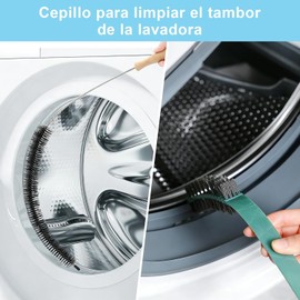 2 Cepillos de Limpieza para Ventilación y 2 Cepillos Especiales para Grietas, Adecuado para secadoras y lavadoras, Limpiar Las Pelusas y el Polvo