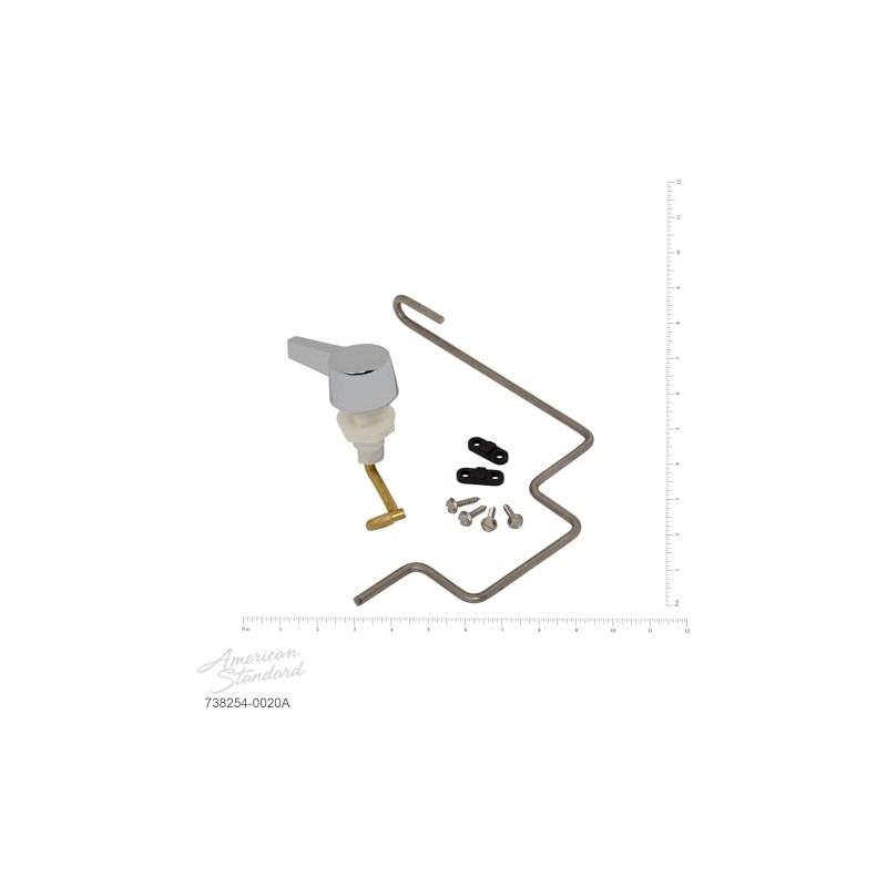 American Standard 738254-0020A Left-Hand Toilet Handle Trip Lever for Pressure