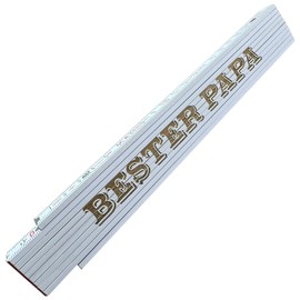 laser-diele Ruler "Bester Papa" – High-Quality Deep Engraving in 3D Look – Father's Day Gift for Dad – Gift for Men – Ruler – Scale