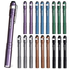 FASTPRO 18-Pack Pen Light, Aluminum LED Penlights with Batteries Included& Pre-Installed, Pocket Pen Flashlight for Inspections, Repairs, Camping and Emergencies