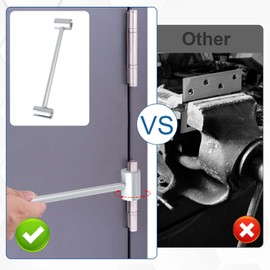 Gosknor Hinges Gap Adjusting Wrench, 0.55-0.75in Practical Hinge Adjustment Tool Door Hinge Repair Tool Heavy Duty Hinge Adjustable Wrench for Fire Clean Room Security Door(Silver)