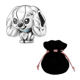 JABEDE Elegant 925 Sterling Silver Charm, Unique Design, Compatible with Major Brand Bracelets and Necklaces, Suitable for Women and Girls, Silver enamel, Not applicable.