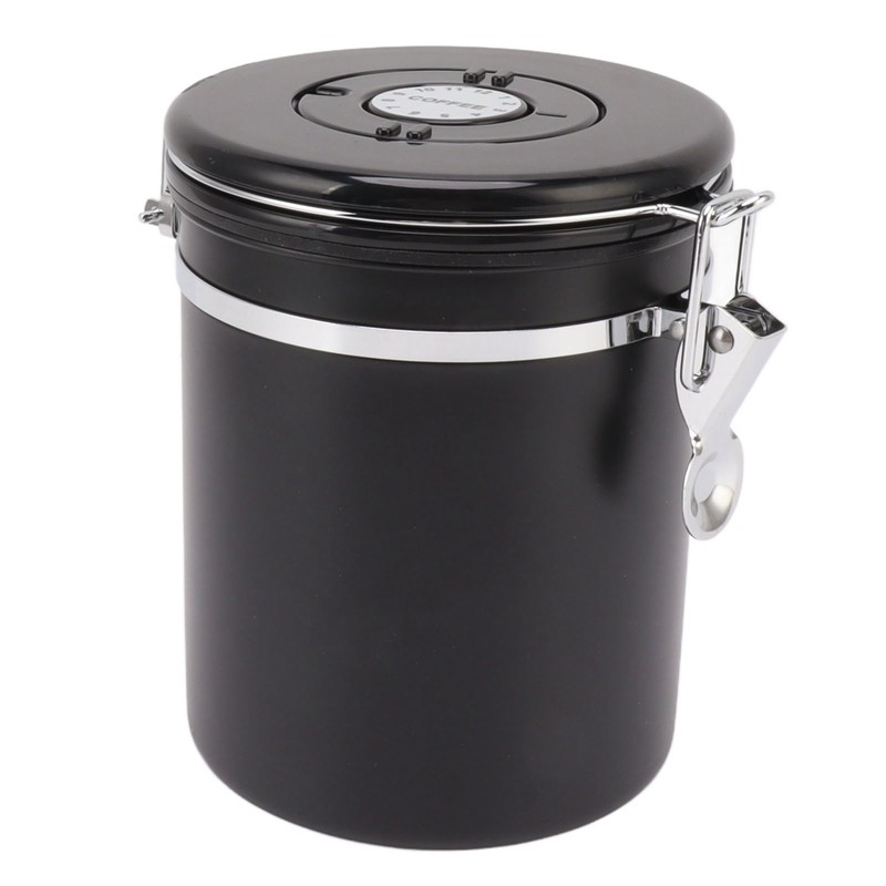 Coffee Bean Storage Container 304 Stainless Steel Exhaust Valve Coffee