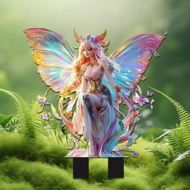Fairy Garden Figurine Fairy Garden Figurine Fairy Garden Figurine Fairy Garden Ornament Flower Pot Fairy Garden Decoration Flower Pot Decoration Fairy Garden Stake Small Garden Gnome Figurine for Desk