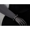 COOLSTEELANDBEYOND Men's Stainless Steel Skull Bracelet, Gothic Punk Biker Chain