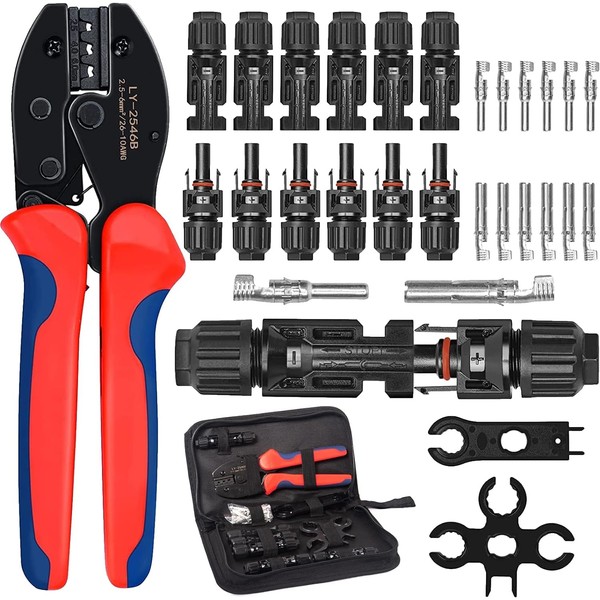 Oududianzi Solar Crimper Tool Kit for Solar Panel Cable Connectors
