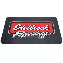 Edelbrock Racing Fender Cover - PVC Foam Mat - 2 Color Printed Edelbrock Racing