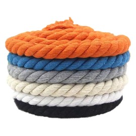 Color Cotton Rope, Diameter: 0.3 inches (8 mm), 0.4 inches (10 mm), 0.5 inches (12 mm), 0.8 inches (20 mm), 3.9 inches (10 mm), 3.9 ft (10 m), Soft, Thick, Natural Cotton Rope, For Crafts, Handmade, Interior Decoration, DIY (Beige, 0.3 inches (8 mm), 3.9