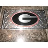 Gerogia BullDogs Bull Dogs Diamond Deck Style 6"x12" License Plate Sign