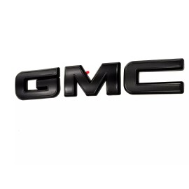 GMC REAR Only Matte Black Emblem Overlay 2019-2023 GMC Sierra 1500 2500HD 3500HD