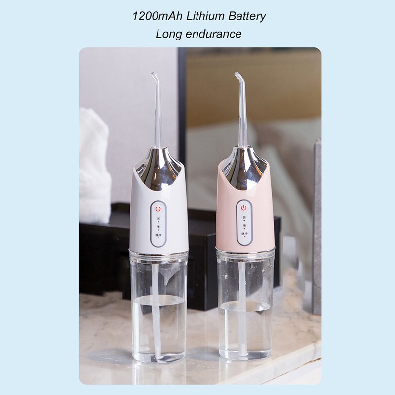 Electric Oral Irrigator 3 Modes 4 Nozzles 360 Degree Rotating