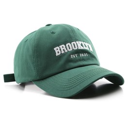 VPTMRP Brooklyn Cap Breathable Cotton Baseball Cap for Men and Women (Green)