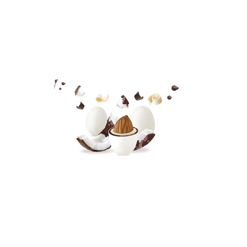 Confetti Maxtris Ciocomandorla gusto Cocco e Nut, scatola 500g