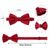 Alizeal Mens Solid Pre-tied Party Adjustable Bow Tie, Cummerbund and