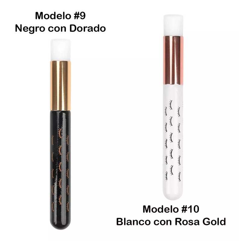 Mafab Brocha Limpieza Extensiones De Pestañas Rosa, Blanca Suave