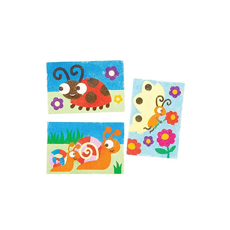 Baker Ross Immagini Insetti Sand Art (Confezione da 8) -