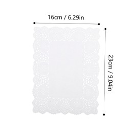 iplusmile 150 Sheets Lace Doilies Paper Placemat Dinner Plate Liner Thanksgiving Decor Oil Absorbing Kitchen Mat