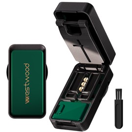 Dvches Pill Cutter Splitter for Small and Tiny Pills, 1/2 1/4 Pill Cutter for Small or Large Pills, Pill Splitter for Multiple Pills at a Time with Centering Device and Stainless Steel Blade (Green)