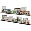 Wallniture Denver 72" Floating Shelves for Picture Frames Collage Wall